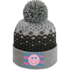 Party In The Usa Retro Smile Groovy The Baniff Cuffed Pom Beanie