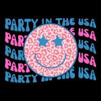 Party In The Usa Retro Smile Groovy Pom Pom 12in Knit Beanie