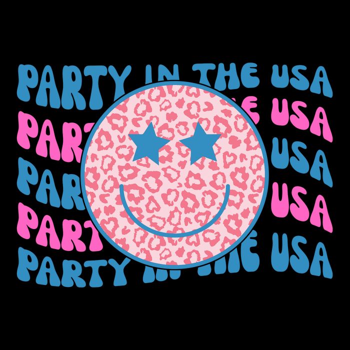 Party In The Usa Retro Smile Groovy Pom Pom 12in Knit Beanie