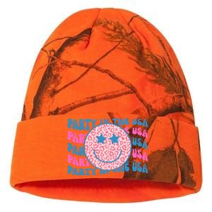 Party In The Usa Retro Smile Groovy Kati Licensed 12" Camo Beanie