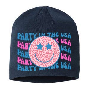 Party In The Usa Retro Smile Groovy Sustainable Beanie