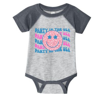 Party In The Usa Retro Smile Groovy Infant Baby Jersey Bodysuit
