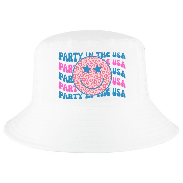 Party In The Usa Retro Smile Groovy Cool Comfort Performance Bucket Hat