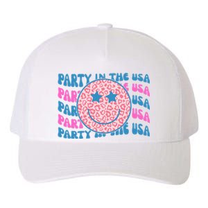 Party In The Usa Retro Smile Groovy Yupoong Adult 5-Panel Trucker Hat