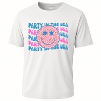 Party In The Usa Retro Smile Groovy Performance Shirt