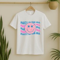 Party In The Usa Retro Smile Groovy T-Shirt