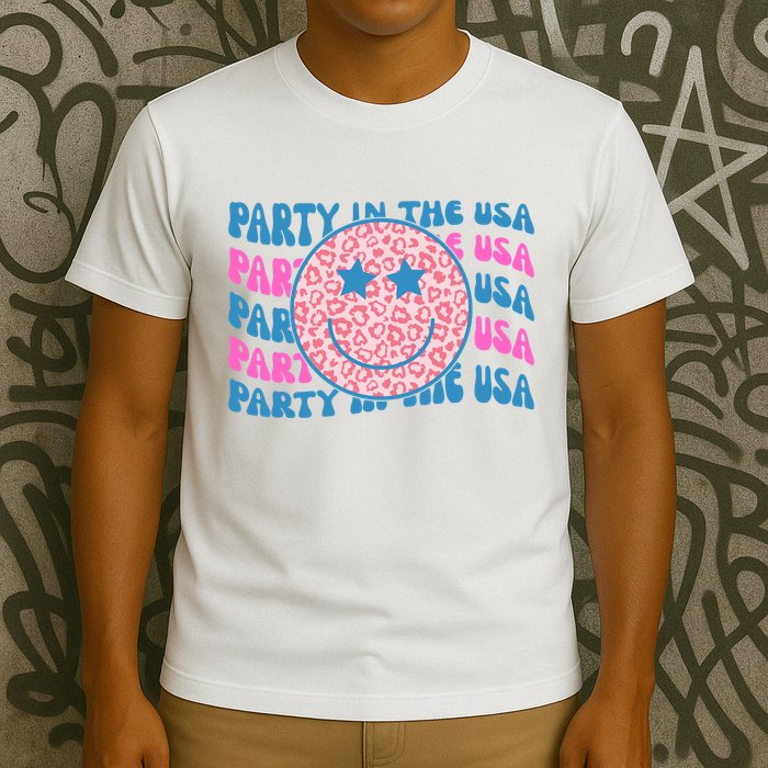 Party In The Usa Retro Smile Groovy T-Shirt