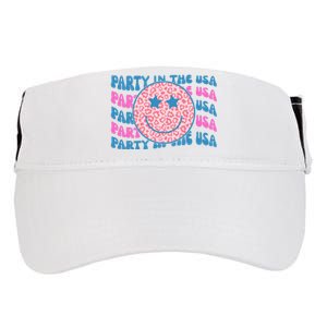 Party In The Usa Retro Smile Groovy Adult Drive Performance Visor