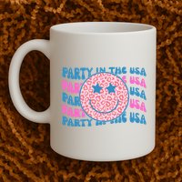 Party In The Usa Retro Smile Groovy Mug