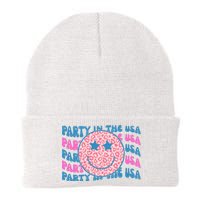 Party In The Usa Retro Smile Groovy Knit Cap Winter Beanie