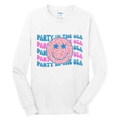Party In The Usa Retro Smile Groovy Tall Long Sleeve T-Shirt