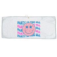 Party In The Usa Retro Smile Groovy Large Microfiber Waffle Golf Towel