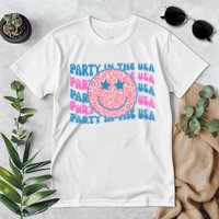 Party In The Usa Retro Smile Groovy Premium T-Shirt