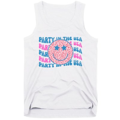 Party In The Usa Retro Smile Groovy Tank Top