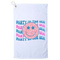 Party In The Usa Retro Smile Groovy Golf Towel