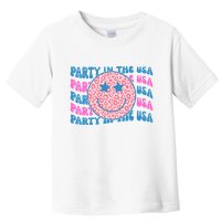 Party In The Usa Retro Smile Groovy Toddler T-Shirt