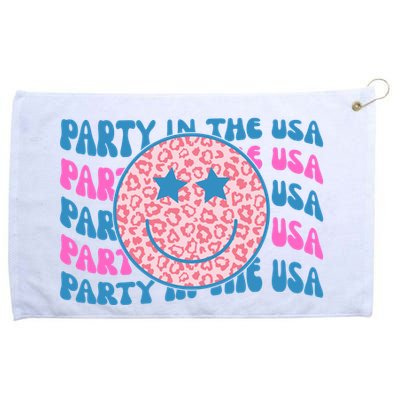 Party In The Usa Retro Smile Groovy Grommeted Golf Towel