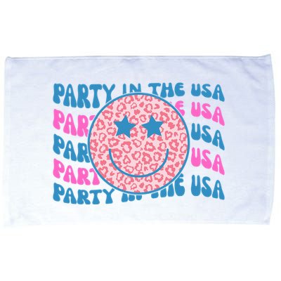 Party In The Usa Retro Smile Groovy Microfiber Hand Towel