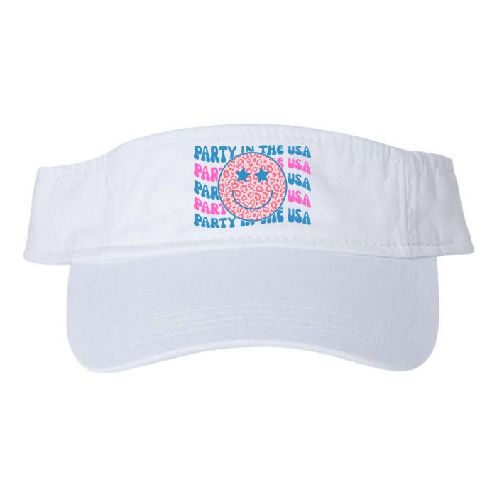 Party In The Usa Retro Smile Groovy Valucap Bio-Washed Visor