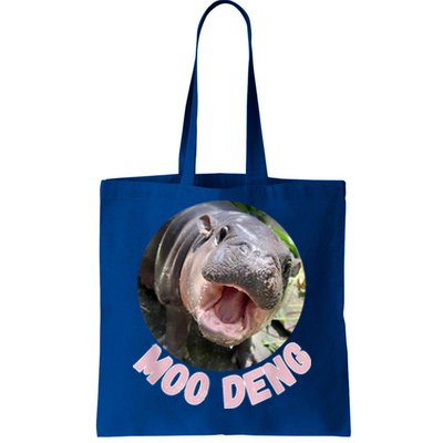 Pig In Thai Hippopotamus Cute Baby Hippo Moo Deng Bouncy Gift Tote Bag