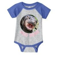 Pig In Thai Hippopotamus Cute Baby Hippo Moo Deng Bouncy Gift Infant Baby Jersey Bodysuit