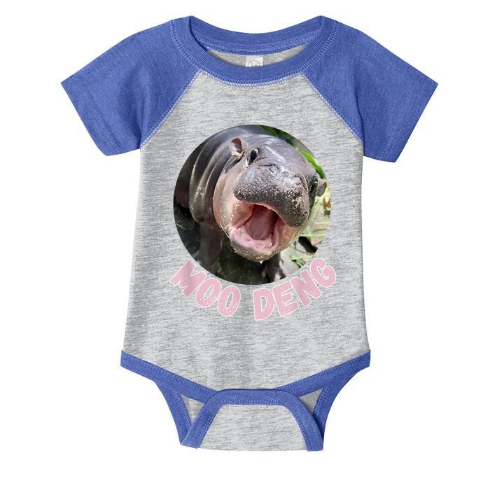 Pig In Thai Hippopotamus Cute Baby Hippo Moo Deng Bouncy Gift Infant Baby Jersey Bodysuit