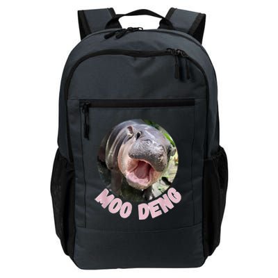 Pig In Thai Hippopotamus Cute Baby Hippo Moo Deng Bouncy Gift Daily Commute Backpack