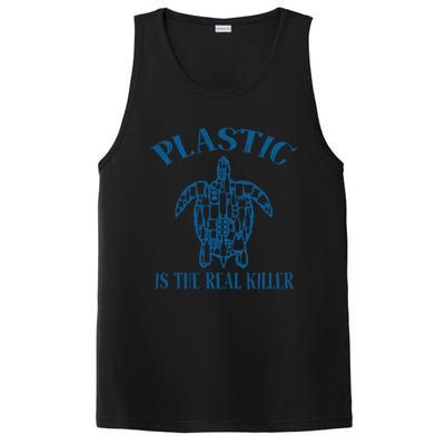 Plastic Is The Real Killer Turtle Lovers Protect Ocean Gift PosiCharge Competitor Tank