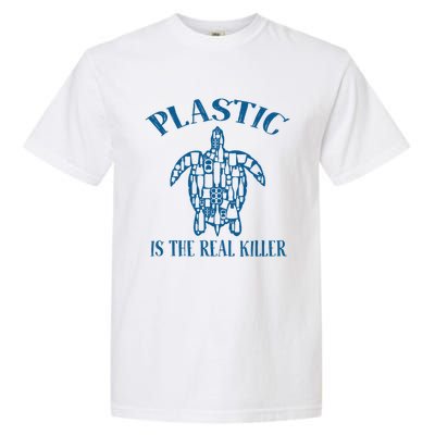 Plastic Is The Real Killer Turtle Lovers Protect Ocean Gift Garment-Dyed Heavyweight T-Shirt