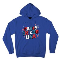 Party In The Usa Retro Patriotic Distressed Gift Hoodie