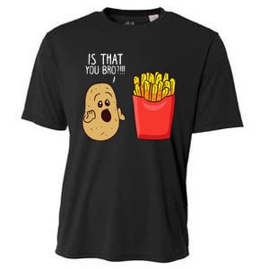 Potato Is That You Bro Funny French Fries Cooling Performance Crew T-Shirt