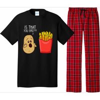 Potato Is That You Bro Funny French Fries Pajama Set