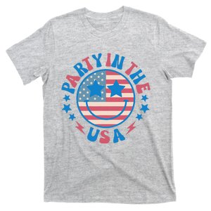 Party In The Usa 4th Of July Preppy Smile T-Shirt