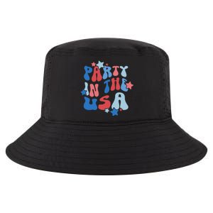 Party In The USA American Flag 4th Of July  Cool Comfort Performance Bucket Hat