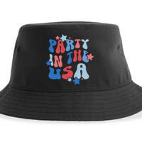 Party In The USA American Flag 4th Of July  Sustainable Bucket Hat