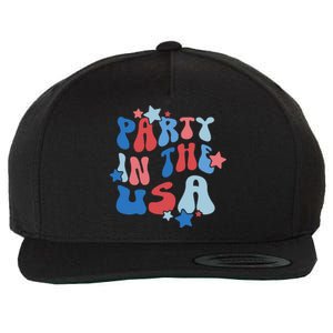 Party In The USA American Flag 4th Of July  Wool Snapback Cap