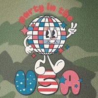 Party In The USA Retro 4th Of July Groovy Patriotic Fourth Of July Legacy Tie Dye Trucker Hat