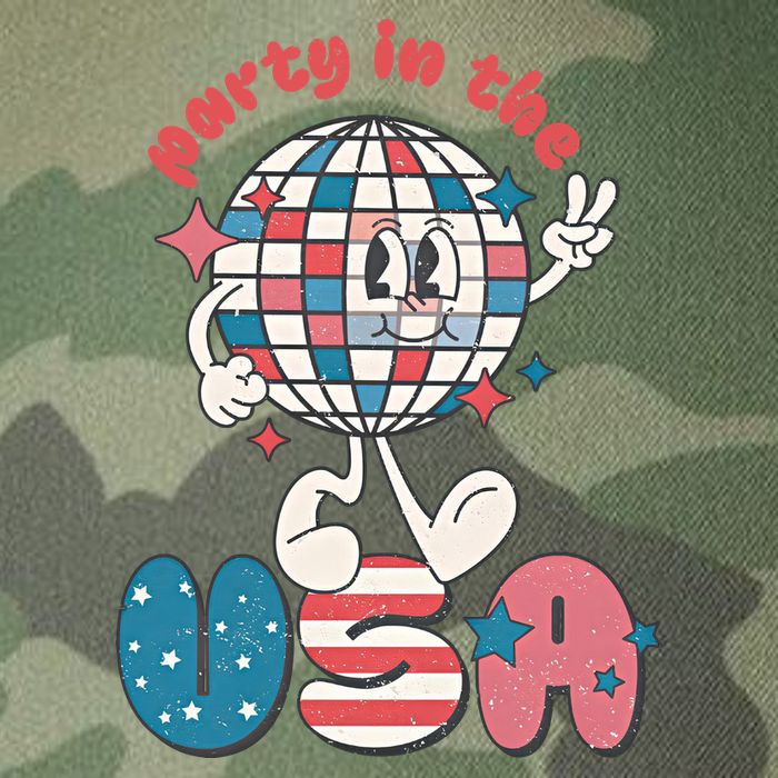 Party In The USA Retro 4th Of July Groovy Patriotic Fourth Of July Legacy Tie Dye Trucker Hat