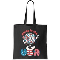 Party In The USA Retro 4th Of July Groovy Patriotic Fourth Of July Bag
