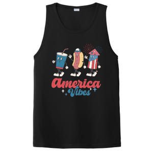 Party In The Usa Hot Dog Love USA Funny Fourth Of July Gift PosiCharge Competitor Tank