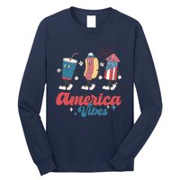 Party In The Usa Hot Dog Love USA Funny Fourth Of July Gift Long Sleeve Shirt