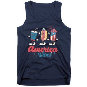 Party In The Usa Hot Dog Love USA Funny Fourth Of July Gift Tank Top