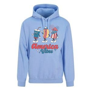 Party In The Usa Hot Dog Love USA Funny Fourth Of July Gift Unisex Surf Hoodie