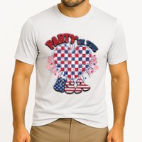Party In The Usa Firework Red White Blue Heart Cooling Performance Crew T-Shirt