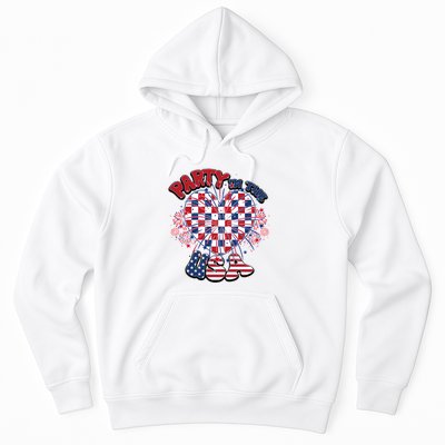 Party In The Usa Firework Red White Blue Heart Hoodie