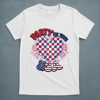 Party In The Usa Firework Red White Blue Heart T-Shirt