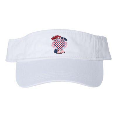 Party In The Usa Firework Red White Blue Heart Visor