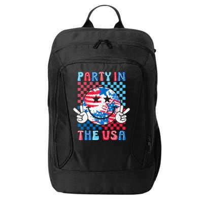 Party In The Usa 4th Of July Preppy Smile City Backpack