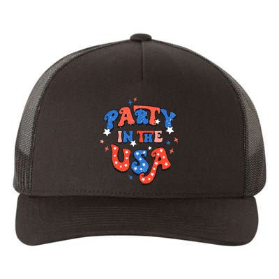 Party In The USA 4th Of July Independence Day USA Vintage Yupoong Adult 5-Panel Trucker Hat