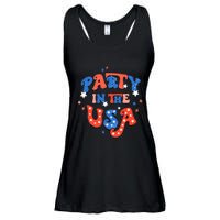 Party In The USA 4th Of July Independence Day USA Vintage Ladies Essential Flowy Tank